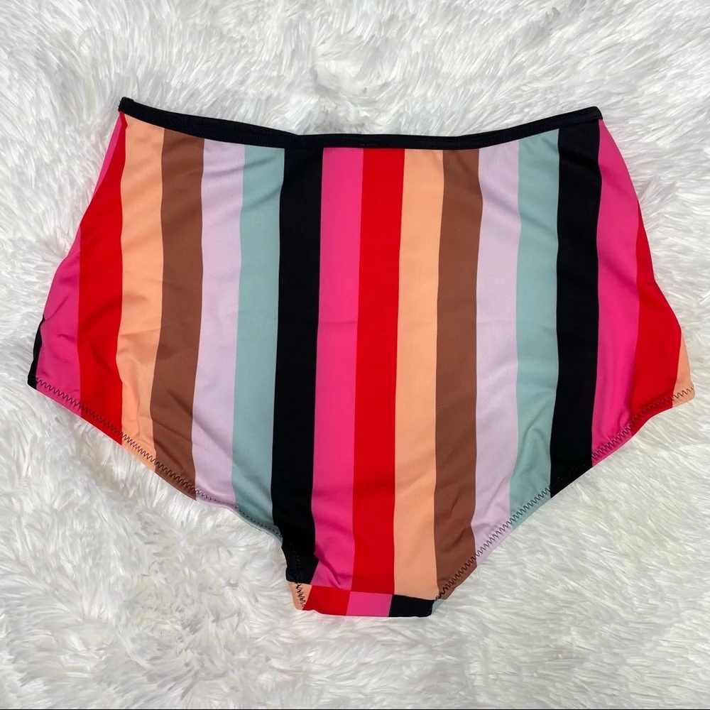 New Solid & Striped The Bridgitte Bottom Malibu Striped - Picture 8 of 8